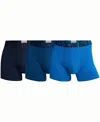 Cr7 Men's Cotton Blend Trunks, Pack Of 3 In Multi