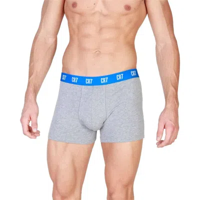 Cr7 Trunk Cotton Stretch Boxers - 3 Pack In White/gray/black In Multi