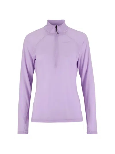 Craft Zip-fastening Raglan-sleeve Sweatshirt In Pink