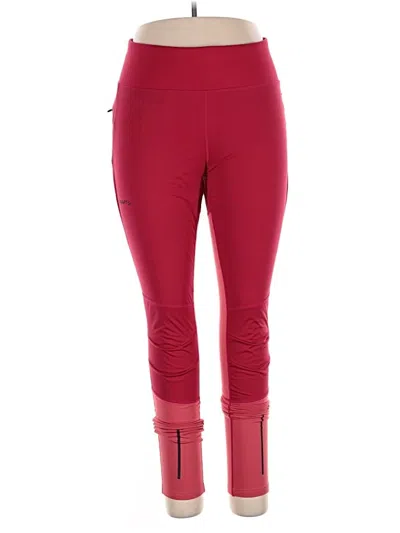 Pre-owned Craft Active Pants In Red