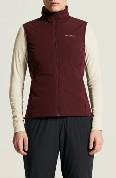 Craft Adv Essence Warm Performance Vest In Brown