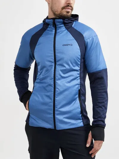 Craft Adv Hybrid Thermal Midlayer Jacket In Fluid/blaze In Blue