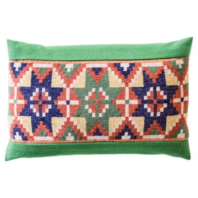 Pre-owned Craft And Folk Art Museum Antique Swedish Pillow “rölakan Stars” In Brown