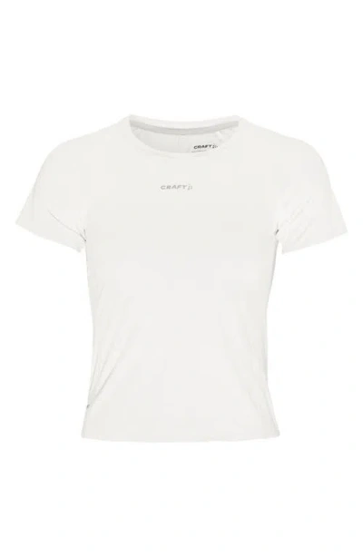 Craft Crewneck Cropped Running T-shirt In White