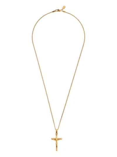 Craft Crucifix-pendant Necklace In Gold