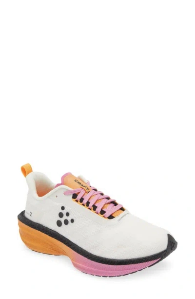 Craft Endurance 2 Running Shoe In Ash White/ Fuchsia