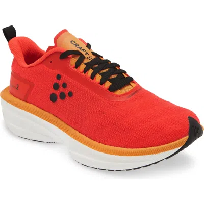 Craft Endurance 2 Running Shoe In Inferno/sour