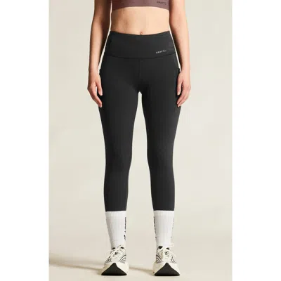 Craft Essence High Waist Pocket Tights In Black