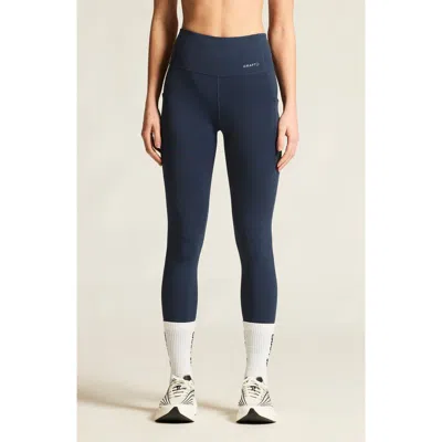 Craft Essence High Waist Pocket Tights In Blue