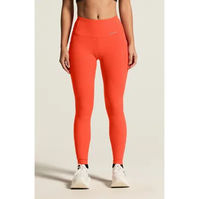 Craft Essence High Waist Pocket Tights In Orange