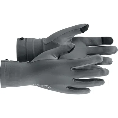 Craft Essence Tech Running Gloves In Gray
