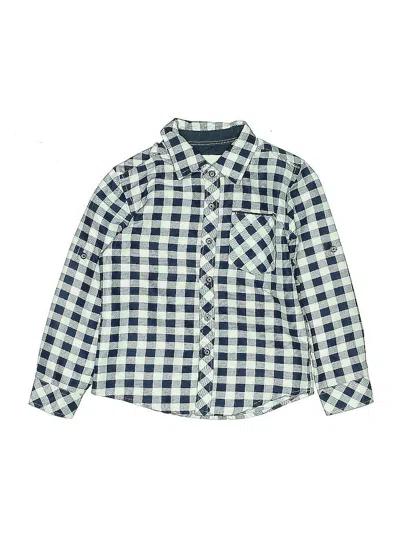 Pre-owned Craft + Flow Kids' Long Sleeve Button Down Shirt In Blue
