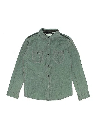 Pre-owned Craft + Flow Kids' Long Sleeve Button Down Shirt In Gray
