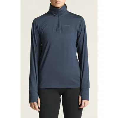 Craft Flow Quarter Zip Pullover In Blue