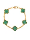 Craft Flower-shaped Bracelet In Gold