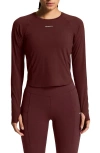 Craft Hypervent Long Sleeve Top In Burgundy