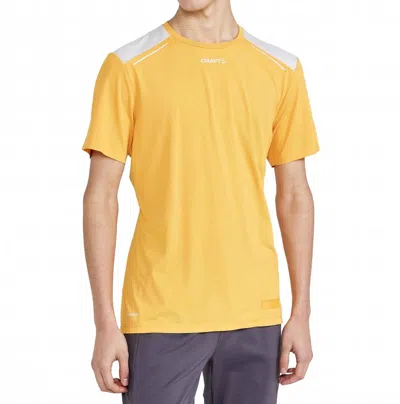 Craft Hypervent Short Sleeve Tee In Calm In Yellow