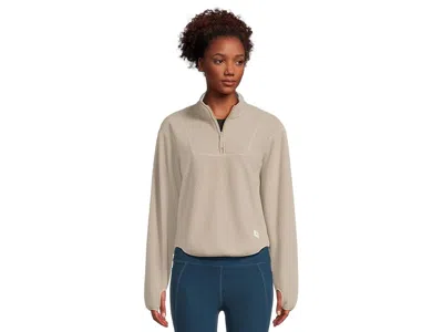 Craft Join Pile Fleece Halfzip In Brown