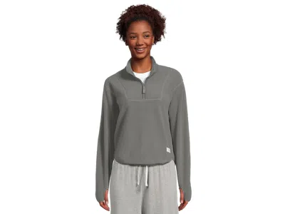 Craft Join Pile Fleece Halfzip Women's Workout Leaf: Xl, Polyester In Gray