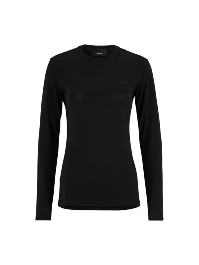 Craft Long Sleeve Crew Neck Wool 95 In Black