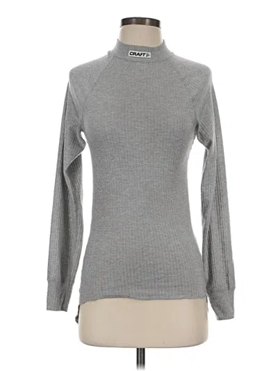 Pre-owned Craft Long Sleeve Top Gray Turtleneck Tops