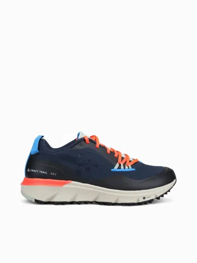 Craft Men's Adv Nordic Trail Sneakers In Blaze/shock In Black