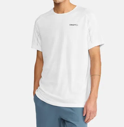 Craft Men's Adv Tone Short Sleeve Structure Tee In White