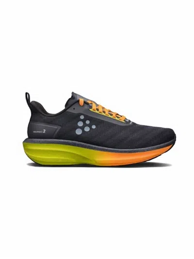 Craft Men's Endurance 2 Shoes In Blaze Sulfur In Black