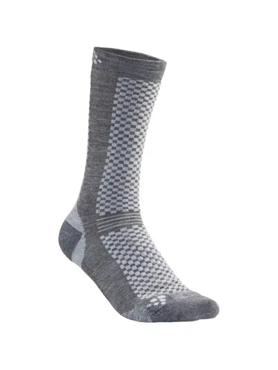 Craft Pattern Socks In Gray
