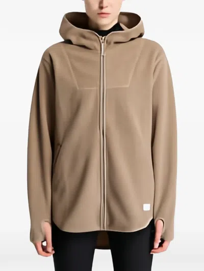 Craft Join Pile Fleece Fullzip Hood In Brown