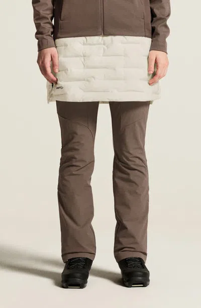 Craft Pursuit Quilted Performance Miniskirt In Brown