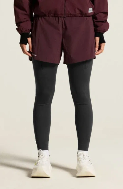 Craft Subz Insulated Performance Shorts In Burgundy