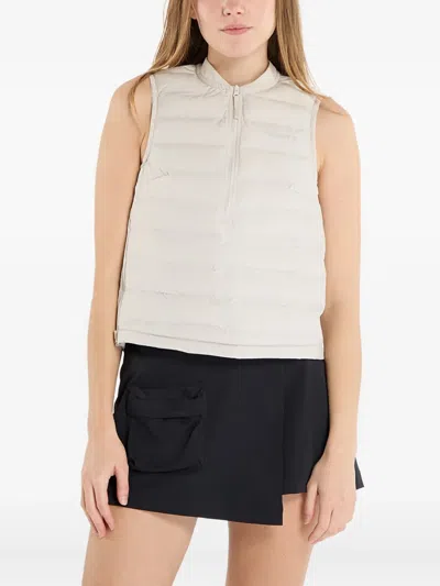 Craft Subz Quilted Zip Gilet In Neutral