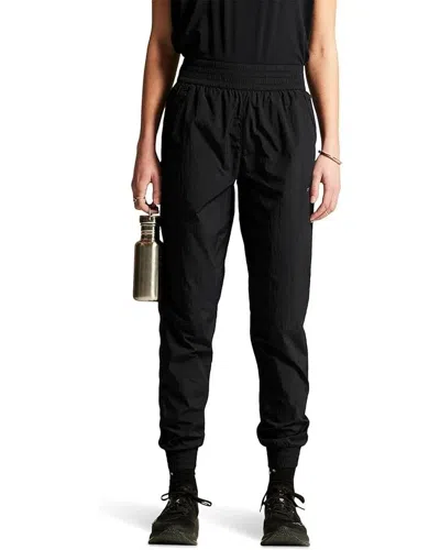 CRAFT WOMEN'S CRAFT JOIN WIND PANTS BLACK ZIP POCKETS ANKLE CUFF ELASTIC WAIST RED1061