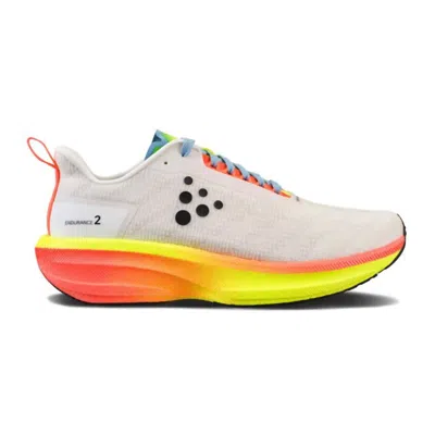 Craft Women's Endurance 2 Running Shoe In Ash White/shock In Multi