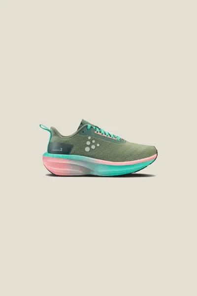 Craft Women's Endurance 2 Running Shoe In Leaf/eon In Multi