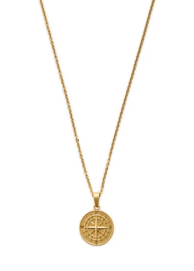 Craftd Compass Gold-plated Necklace