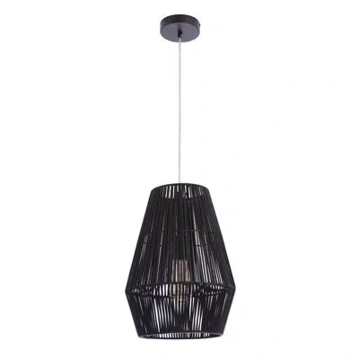 Craftmade 1 - Light Geometric Pendant In Flat Black