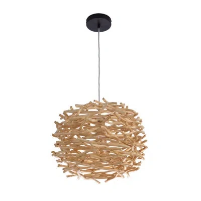 Craftmade 1 - Light Geometric Pendant In Natural,black