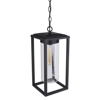 Craftmade 1 - Light Lantern Rectangle Pendant In Black