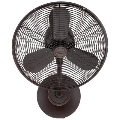 Craftmade 16"  Bellows I Bronze Damp Rated Wall Fan With Wall Control