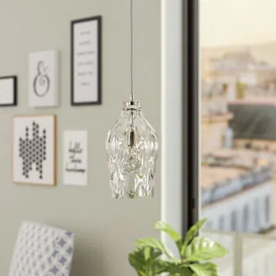 Craftmade 1-light Single Bell Pendant In Brushed Polished Nickel