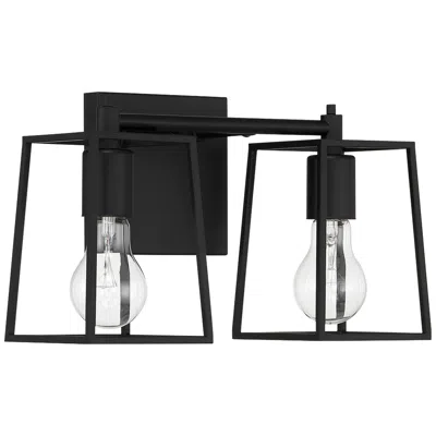 Craftmade 2 Light Vanity Dunn In Flat Black