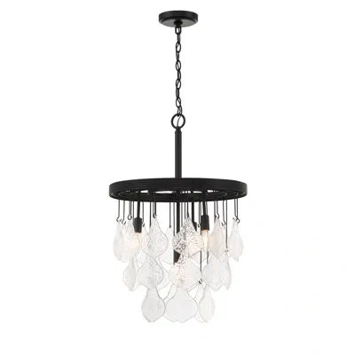 Craftmade 4 - Light Cluster Bulb Pendant In Flat Black