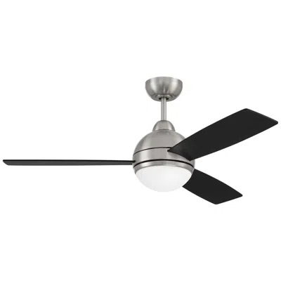 Craftmade 48"  Keen Silver And Black 3-blade Led Fan With Wall Control