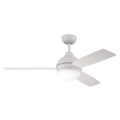 Craftmade 52" 3 - Blade Led Standard Ceiling Fan With Remote Control And Light Kit Included In Brushed Polished Nickel