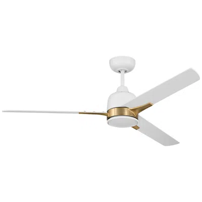 Craftmade 52"  Fuller White/brass Indoor Led Wall Control Ceiling Fan