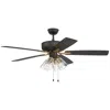 Craftmade 52"  Pro Plus Black Finish Pull Chain Ceiling Fan