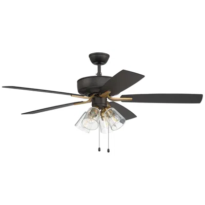 Craftmade 52"  Pro Plus Black Finish Pull Chain Ceiling Fan
