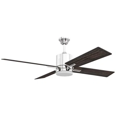 Craftmade 52"  Teana Chrome Led Ceiling Fan With Wall Control